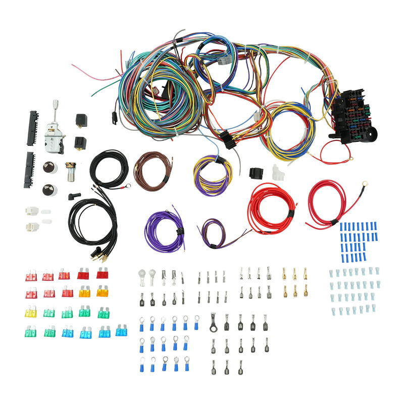 22 Circuit Wiring Harness Kit Street Rod Race Car Fit For Ford Holden - image 1