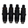 Set Of 4 New Diesel Fuel Injectors Set Fit For Toyota Hilux Surf 2L-TE 2.4L