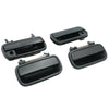 4 Pcs Textured Black Front Rear Outer Door Handle Fit For Toyota Hilux 1988-2005