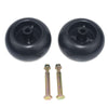 2 x 5" Deck Wheels & Bolts Fit For HUSQVARNA Ride On Mowers 532 13 39-57 , 532193406