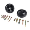 2Pcs 5" Deck Wheels Axle Kits Fit For John Deere Ride On Mowers AM116299 AM133602 M111489