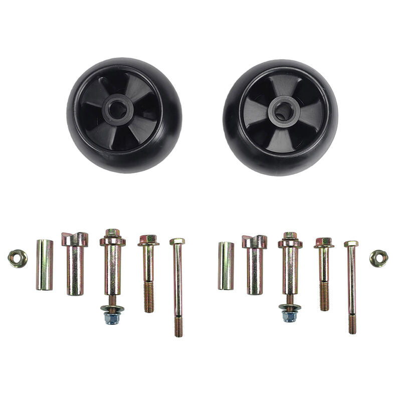2Pcs 5" Deck Wheels Axle Kits Fit For John Deere Ride On Mowers AM116299 AM133602 M111489 - image 2