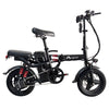 Black Adult 1000W Electric Bike Foldable E Bicycle Mountain E Bikes 14" 3 Speed 50km/h