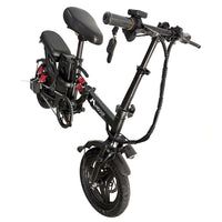 Black Adult 1000W Electric Bike Foldable E Bicycle Mountain E Bikes 14" 3 Speed 50km/h - image 3