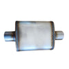 3" Megapower Straight Through 409 Stainless Steel Muffler Centre In / Out 14x9x4