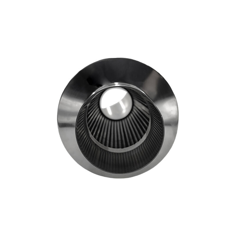 Polished Tip Exhaust Muffler Cannon 480mm Length 3" Inlet 4" Outlet - image 4
