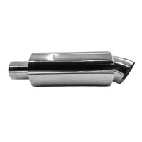 Polished Tip Exhaust Muffler Cannon 480mm Length 3" Inlet 4" Outlet - image 8
