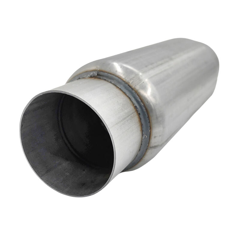 3" Exhaust Hotdog Resonator Muffler Glass Pack 9" Long High Flow - image 4