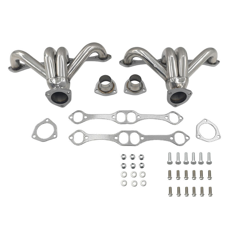 Manifold Exhaust Headers Fit For All Small Block Chevy V8 Engines 283 305 327 350 - image 7
