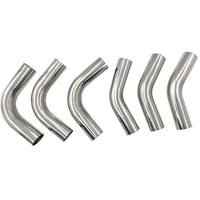 6 Pcs 3" Inch 76mm Exhaust Pipe Mandrel Bend Mild Steel 45 Degree & 90 Degree Bends - image 1