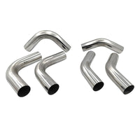 6 Pcs 3" Inch 76mm Exhaust Pipe Mandrel Bend Mild Steel 45 Degree & 90 Degree Bends - image 2