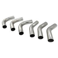 6 Pcs 3" Inch 76mm Exhaust Pipe Mandrel Bend Mild Steel 45 Degree & 90 Degree Bends - image 4