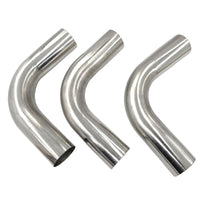 6 Pcs 3" Inch 76mm Exhaust Pipe Mandrel Bend Mild Steel 45 Degree & 90 Degree Bends - image 5