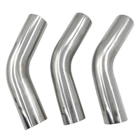 6 Pcs 3" Inch 76mm Exhaust Pipe Mandrel Bend Mild Steel 45 Degree & 90 Degree Bends - image 6
