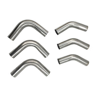 6Pcs Exhaust Pipe Mandrel Bend 2" Inch 50.8mm 45 & 90 Degree Semi Bright Mild Steel - image 1