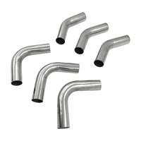 6Pcs Exhaust Pipe Mandrel Bend 2" Inch 50.8mm 45 & 90 Degree Semi Bright Mild Steel - image 2
