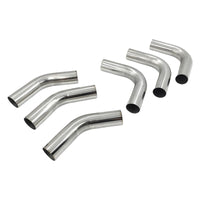 6Pcs Exhaust Pipe Mandrel Bend 2" Inch 50.8mm 45 & 90 Degree Semi Bright Mild Steel - image 4