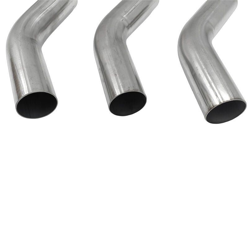 6Pcs Exhaust Pipe Mandrel Bend 2" Inch 50.8mm 45 & 90 Degree Semi Bright Mild Steel - image 6