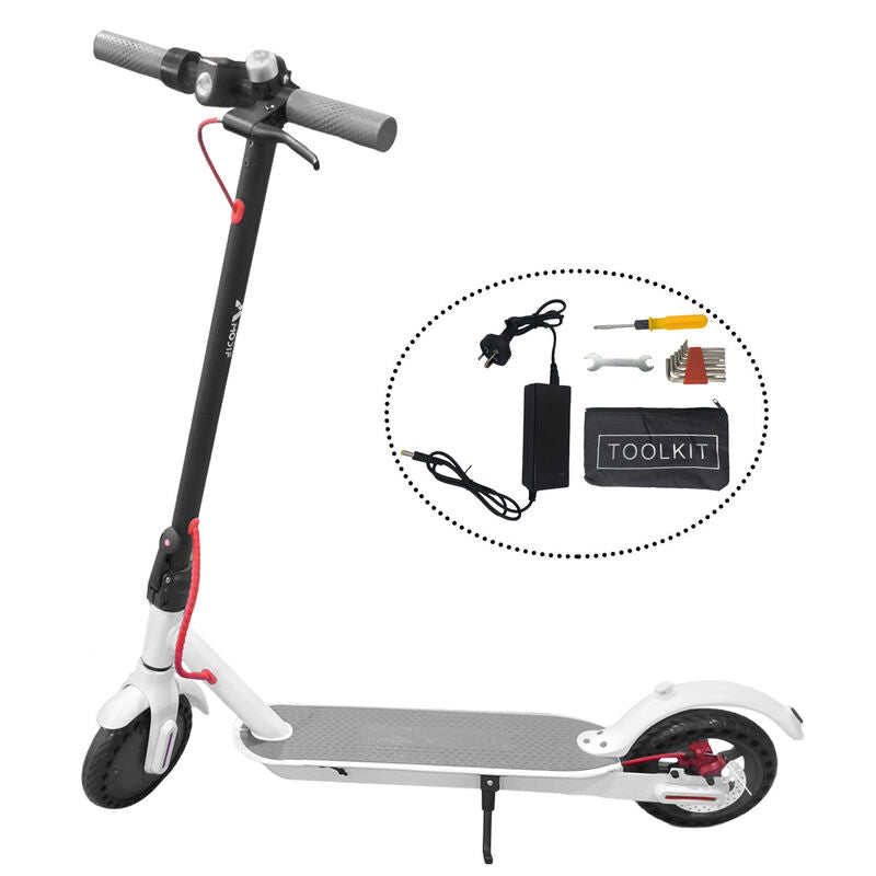 Electric Scooter Adult Foldable Travel E Bike White Portable 900W 40KM/H 50KM - image 1