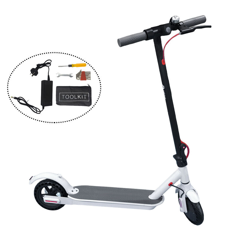 Electric Scooter Adult Foldable Travel E Bike White Portable 900W 40KM/H 50KM - image 2