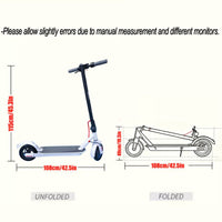 Electric Scooter Adult Foldable Travel E Bike White Portable 900W 40KM/H 50KM - image 4