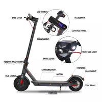 Electric Scooter Adult Foldable Travel E Bike White Portable 900W 40KM/H 50KM - image 5