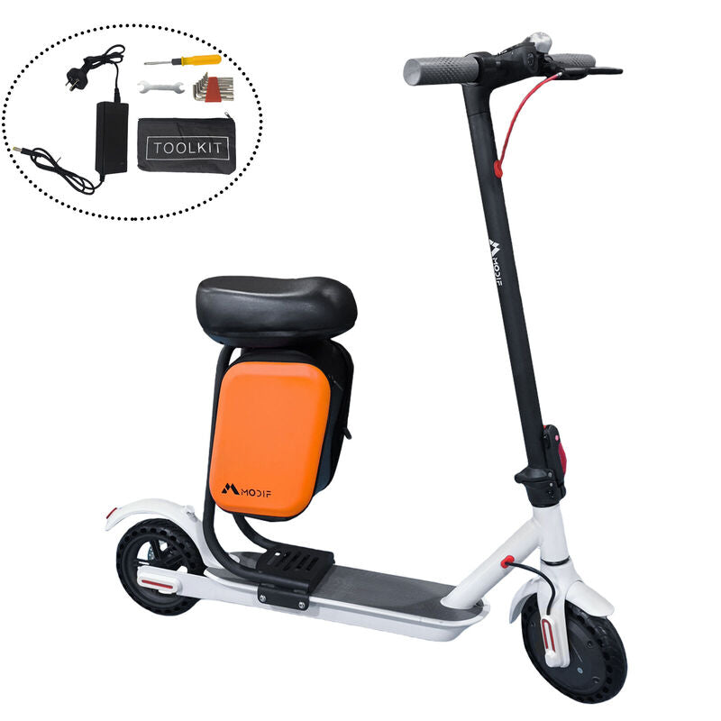Electric Scooter Adult Foldable Travel E Bike With Seat Portable 900W 40KM/H 50KM White - image 3