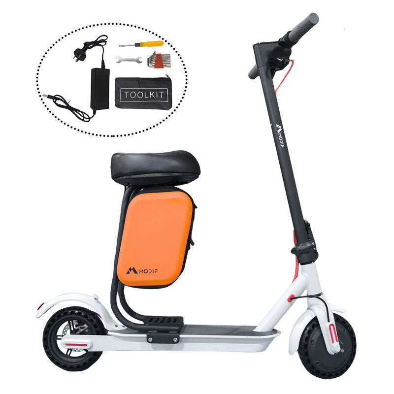 Electric Scooter Adult Foldable Travel E Bike With Seat Portable 900W 40KM/H 50KM White - image 11