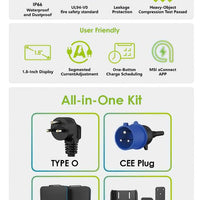 MSI Portable EV Charger Grey Ezgo 10A+15A+Home Kit Single Phase - image 12