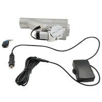 2.5 Inch Electric Exhaust Downpipe Double Valve Kit Y Steel Double Cut Off Pipe - image 3