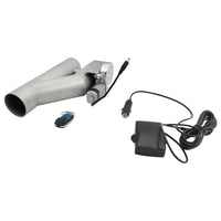 2.5 Inch Electric Exhaust Downpipe Double Valve Kit Y Steel Double Cut Off Pipe - image 4