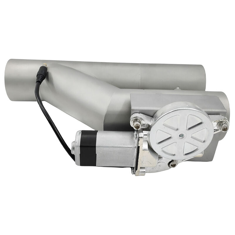 2.5 Inch Electric Exhaust Downpipe Double Valve Kit Y Steel Double Cut Off Pipe - image 6