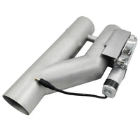 2.5 Inch Electric Exhaust Downpipe Double Valve Kit Y Steel Double Cut Off Pipe - image 7