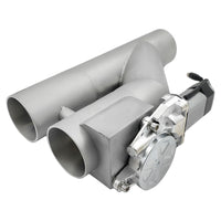 2.5 Inch Electric Exhaust Downpipe Double Valve Kit Y Steel Double Cut Off Pipe - image 8