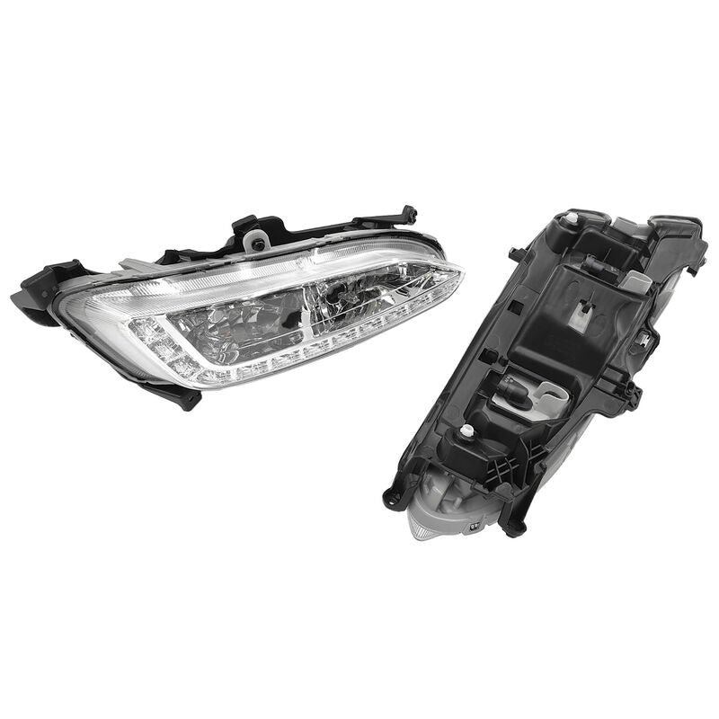 2Pcs Front LED DRL Daytime Running Light Fog Lamp Left & Right Hand Side Fit For Hyundai Santa Fe 2013-2015 - image 4