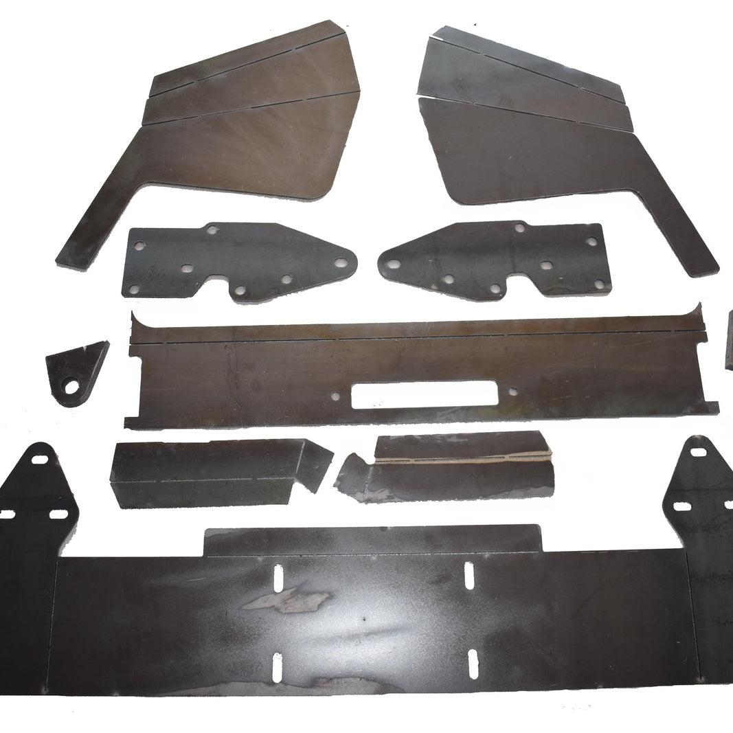 DIY Front Winch Bumper Kit Metal Fit For Jeep Cherokee XJ 1984-2001 - image 1