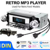 Retro Car Radio for Ford Bronco F-Series Mustang Galaxie Ranchero Multimedia Player FM AM RDS Bluetooth AUX USB 12V MP3 Stereo