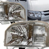 Pair LH+RH Head Light Lamp For Toyota Hiace SLWB LWB 2013-2019