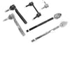 6 Pcs Front Suspension Kit Outer Inner Tie Rod Ends Sway Bar Link for Hummer H3