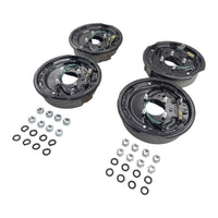 4 Pcs 10" Trailer Caravan Electric Brake Backing Plates With Park Brake Lever Fit For Alko Dexter Quality - image 3