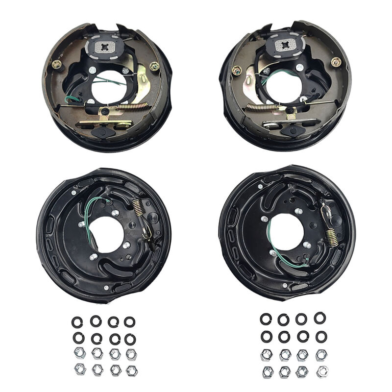 4 Pcs 10" Trailer Caravan Electric Brake Backing Plates With Park Brake Lever Fit For Alko Dexter Quality - image 8
