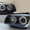 Black CCFL Projector Angel-Eye Head Lights Fit For BMW E81 E82 E87 1 Series 2004-2011