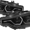 M3 Look 3D Black LED DRL Projector Head Lights Fit For BMW 3 Series F30 F31 2012-2015