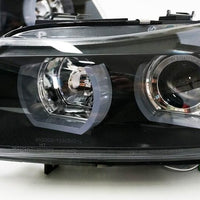 Black 3D LED DRL Angel-Eyes Projector Head Lights Fit For BMW 3-Series E91 E90 Sedan 2005-2008 - image 2