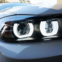 Black 3D LED DRL Angel-Eyes Projector Head Lights Fit For BMW 3-Series E91 E90 Sedan 2005-2008 - image 7