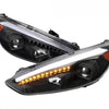 Black 3D LED DRL Projector Headlights LED Indicators Fit For Ford Focus LZ 2015-2018