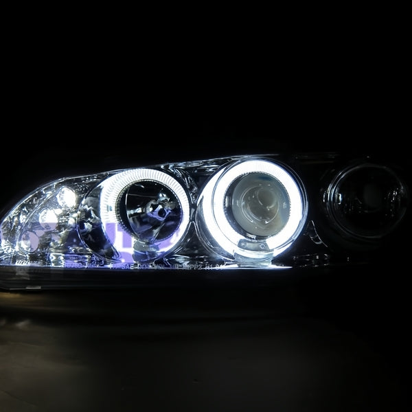 Clear LED Projector Angle Eyes Head Light Fit For Honda Civic EG SI SIR VTI 1991-1995 - image 4