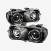 Black CCFL Halo Projector Headlights Fit For Honda Integra DC2 DC4 Vtir Type R 1999-2001