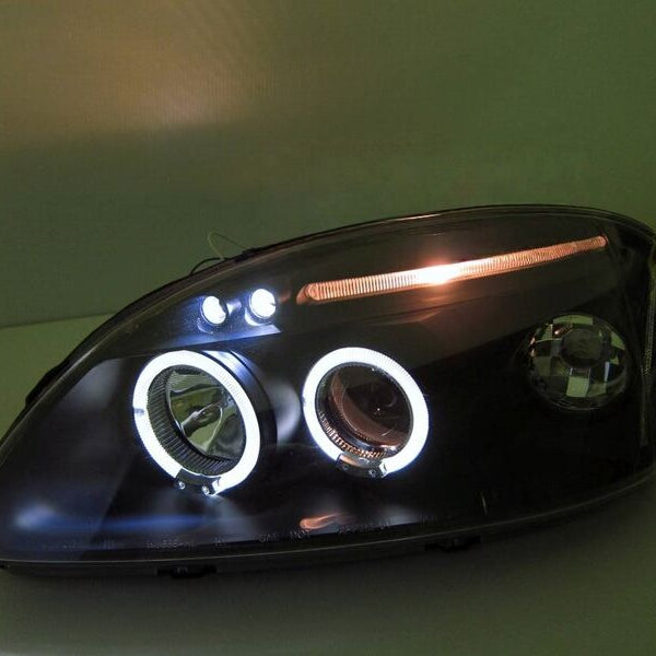 Black LED Angle Eye Projector Headlights Fit For HONDA Civic EK VTI 1996-1998 - image 5