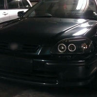 Black LED Angle Eye Projector Headlights Fit For HONDA Civic EK VTI 1996-1998 - image 9